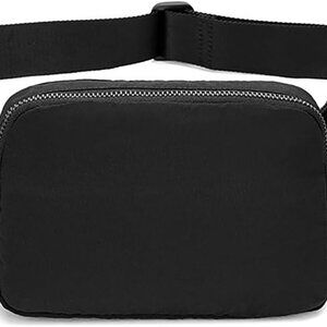 Everywhere Black Crossbody Bag - Stylish Belt Bag with Organized Compartments